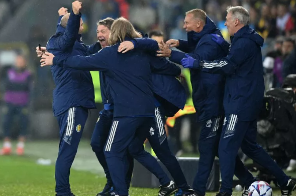 𝗚𝗘𝗥𝗠𝗔𝗡𝗬! 𝗚𝗘𝗥𝗠𝗔𝗡𝗬! 𝗪𝗘'𝗥𝗘 𝗧𝗛𝗘 𝗙𝗔𝗠𝗢𝗨𝗦 𝗧𝗔𝗥𝗧𝗔𝗡 𝗔𝗥𝗠𝗬 &amp; 𝗪𝗘'𝗥𝗘 𝗚𝗢𝗜𝗡𝗚 𝗧𝗢 𝗚𝗘𝗥𝗠𝗔𝗡𝗬! 🇩🇪✈️

🕺 YES SIR! SCOTLAND HAVE OFFICIALLY QUALIFIED FOR #EURO2024 AFTER SPAIN'S WIN IN NORWAY🏴󠁧󠁢󠁳󠁣󠁴󠁿🥳

#NOSCOTLANDNOPARTY

📎 footballscotland.co.uk/spfl/other-foo…