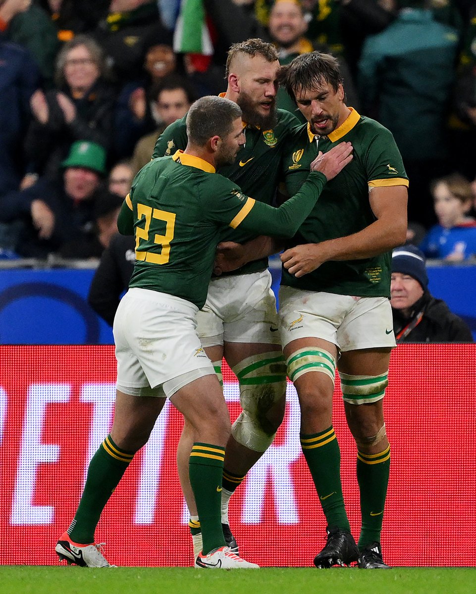 A massive moment in the match 🦏
#StrongerTogether #Springboks #RWC2023 #FRAvRSA