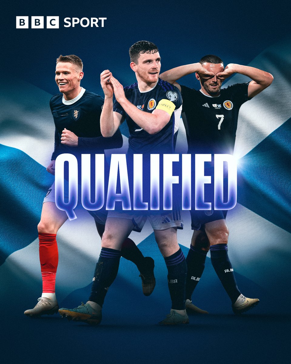 It's official... SCOTLAND HAVE QUALIFIED FOR EURO 2024!! ✈️🇩🇪🥳 #BBCFootball