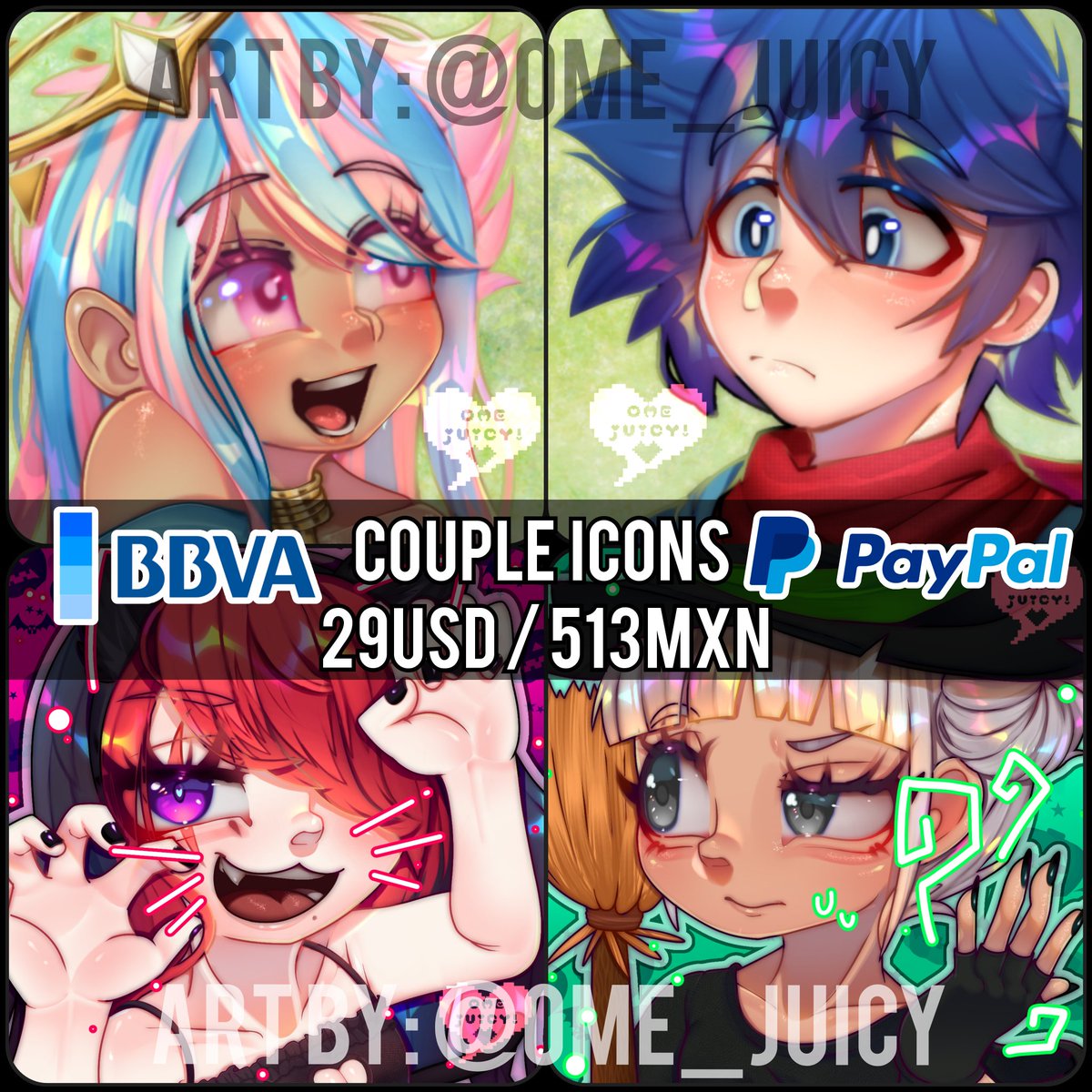 ✨️🐎 COMMISSIONS OPEN! 🐎✨️

Hi! be open commis again! 
Any questions in DM!
I can do: 
🩵 #furry
🩵 #fanArt
🩵 #ocxcanon 
🩵 #eating (ramen, bread, etc) 
🩵 #ship 
 #opencomission #icons #halfbody #fullbody #commissionsopen #anime