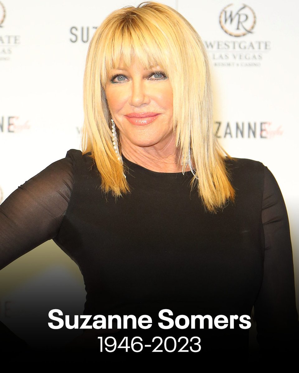 The world has lost an icon. 💔 Actress Suzanne Somers has died just one day shy of her 77th birthday: enews.visitlink.me/Ju3rbp