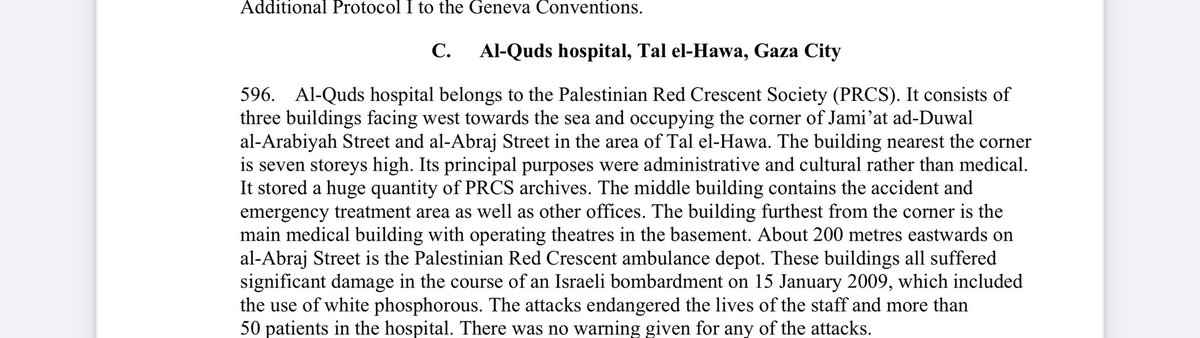 The attack on Al-Quds hospital during #OperationCastLead.