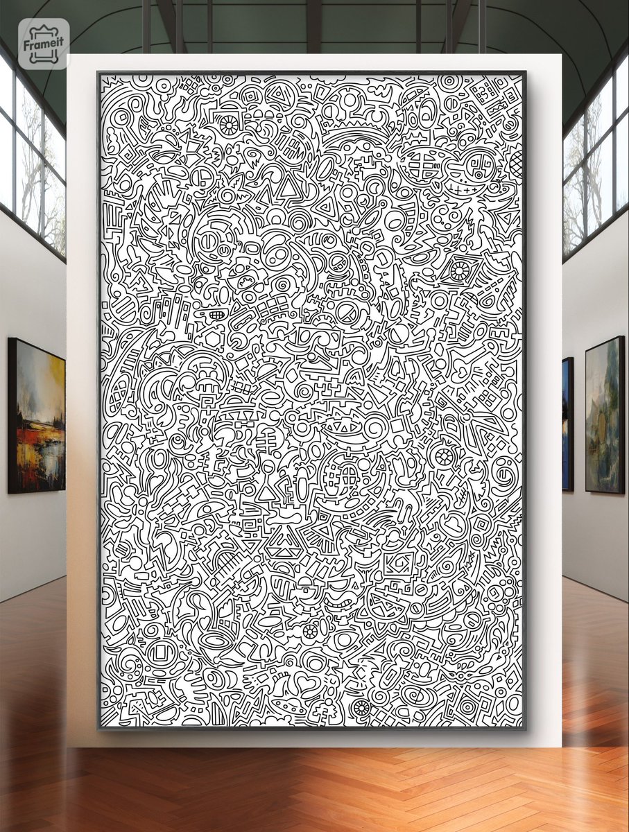 Playing with the frame it app.
Makes a nice background for my #art
This one's called "Lith."
#modern #doodle #drawing #BW