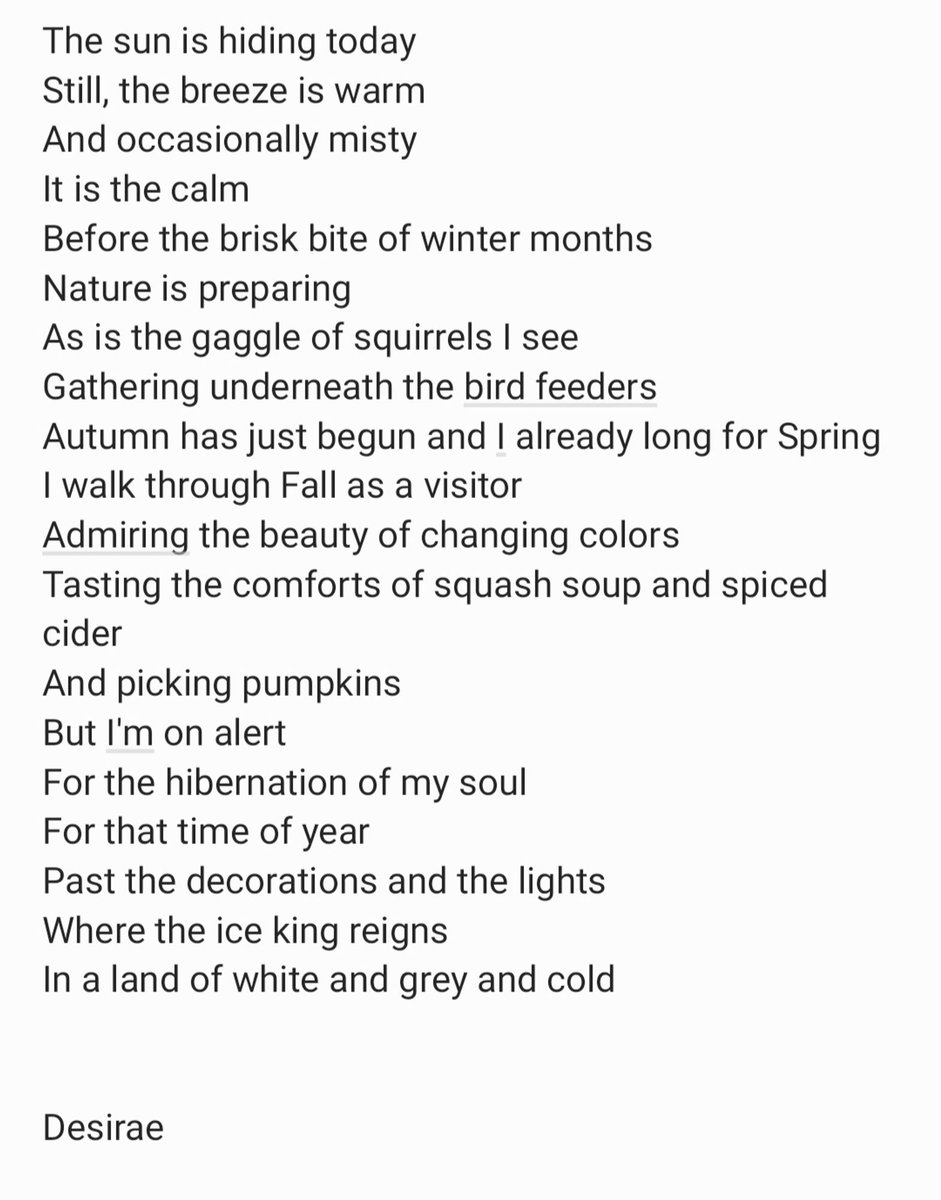 #poetrycommunity #autumn #seasonaldepression