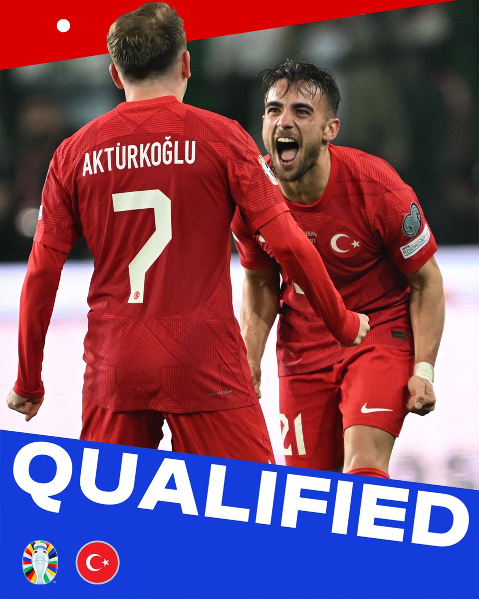 🇹🇷 Türkiye book their place at #EURO2024! 👏