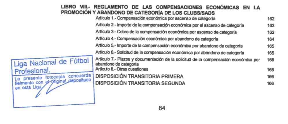 ¿Dónde se regula la compensación que ofrece la Liga frente a un eventual descenso, sea a 2ª o sea de salida del club LFP?

En el Libro VIII del Reglamento General de la LFP, sobre compensaciones económicas en promoción y abandono de competiciones por parte de clubes/SADs.