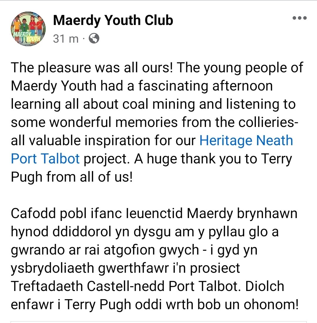 ttsscience's tweet photo. Thank you for your kind words Maerdy Youth Club 😊👨🏻‍🔬 https://t.co/2k0oMXvudx