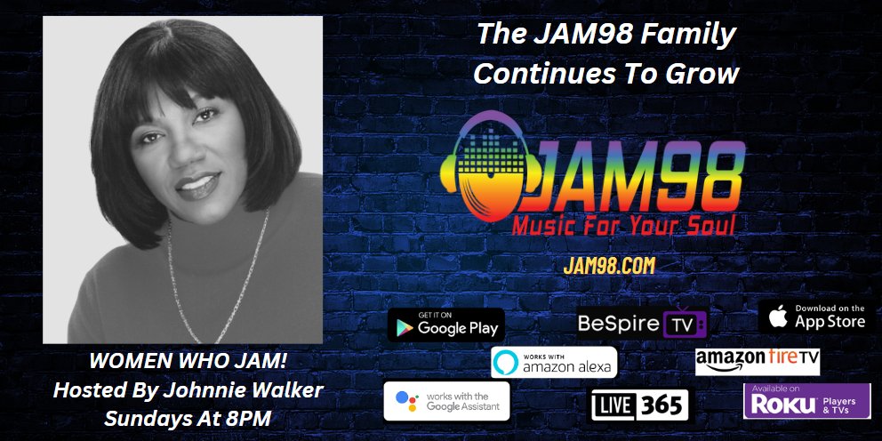 It's #girlbeats fun, good music and "where the girls come to play"... @womenwhojam... jammin' live on JAM 98 Music for Your Soul/Chicago... Sundays at 8pm/C
