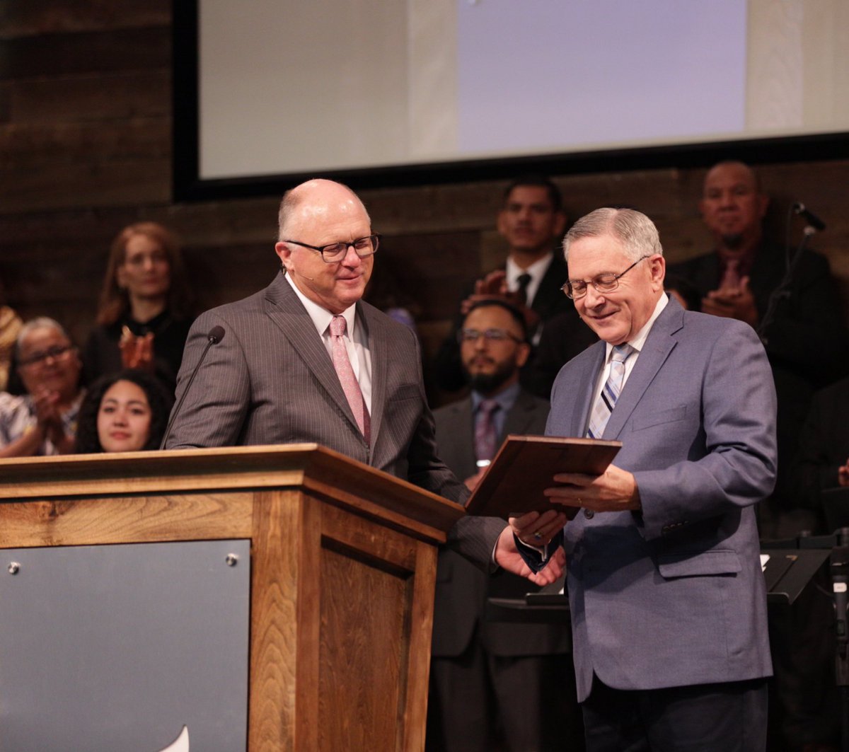 PaulChappell's tweet photo. I appreciate our Spanish ministry @lbc_today recognizing my 40th year since ordination in the gospel ministry. It is a joy to co-labor for Christ. https://t.co/zA3K55PScH