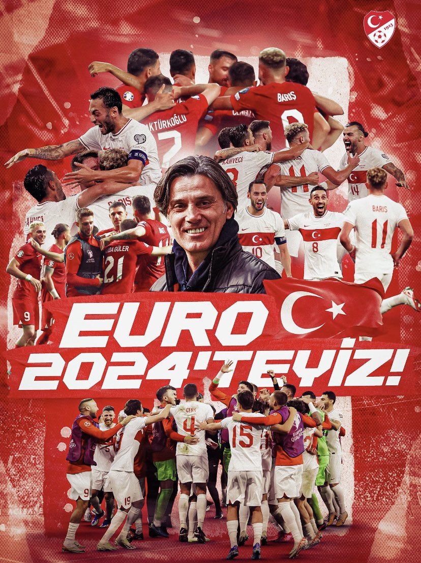 Tebrikler #BizimÇocuklar 👏🏻👏🏻👏🏻 #EURO2024 eleme maçında Letonya Milli Takımını 4-0 mağlup eden A Milli Futbol Takımımız, 2024 Avrupa Futbol Şampiyonası’na gitmeye hak kazandı. Sizinle gurur duyuyoruz. Başarılarınız daim olsun. 🇹🇷🇹🇷🇹🇷