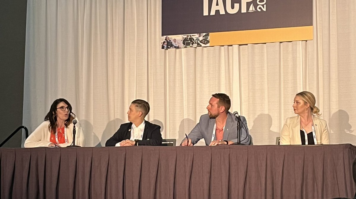 jasonb_117's tweet photo. Team Charleston (@CharlestonPD &amp; @ChsCJCC) discussing the importance of evaluating recruiting and retention data at #IACP2023. It was a project from their participation in @EBpolicing’s AC/DC course where they partnered with @UofCincinnati. https://t.co/LNHWDFlscy