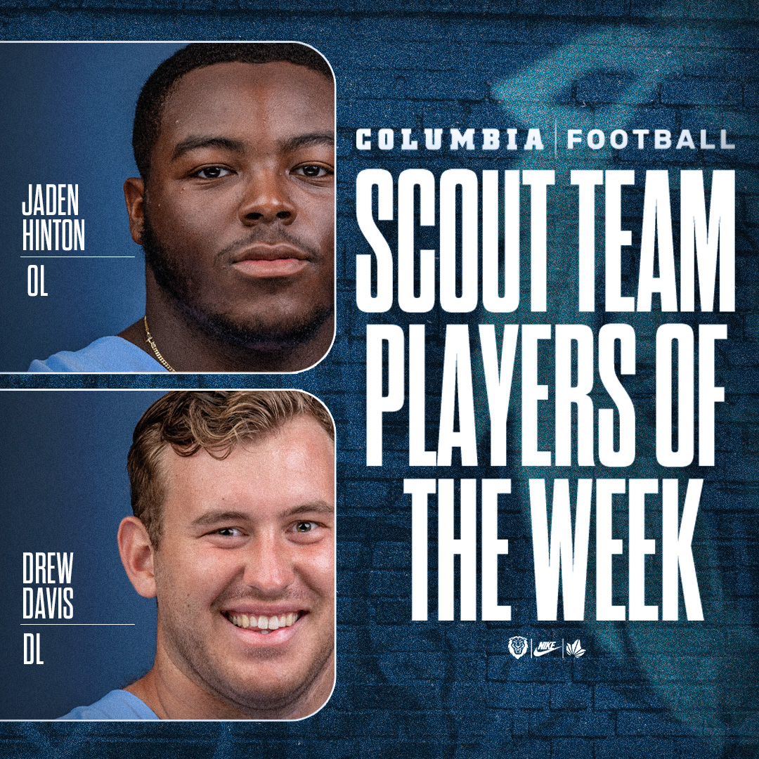 Congratulations to <a href="/JadenHinton05/">Jaden Hinton ‘27</a> and <a href="/DrewDavis_12/">Drew Davis</a> for being named scout team players of the week!

#OnlyHere | #RoarLionRoar