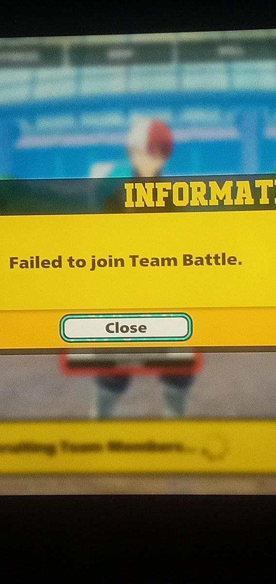 AnimeEnnard's tweet photo. @MyHeroUR Hello @MyHeroUR  , i have some error every time i play for example this one : fail to join the battle ... but when i press again it dosent let me cancel or nothing , i have to get out of the game and enter again ... its exausting to do this over and over again https://t.co/HscTAGRS5u