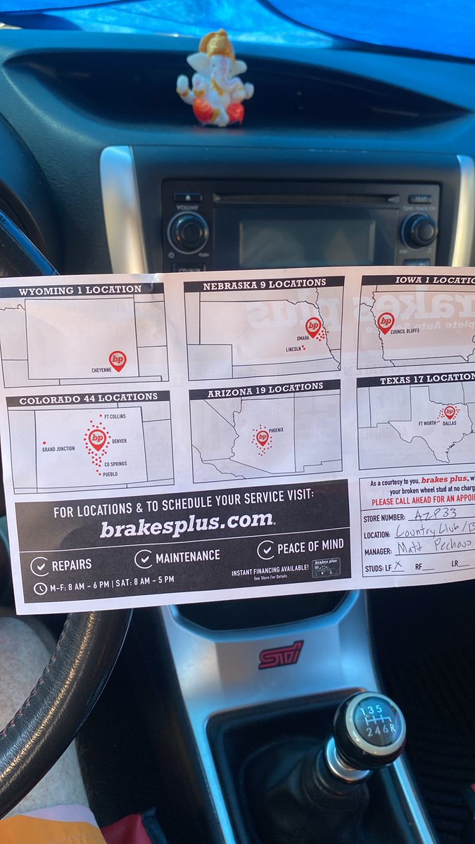 PHP Guru (@azphpguru) on Twitter photo Hey <a href="/DiscountTire/">Discount Tire</a> your guys have broken two of my lugs, didn’t/won’t fix them, and instead recommend I go to <a href="/brakesplusllc/">Brakes Plus</a> who gives them out free. Sounds like an affiliate marketing program to me. So, Bp, I just roll in & ask for my free lugs? Hey <a href="/DiscountTire/">Discount Tire</a> your guys have broken two of my lugs, didn’t/won’t fix them, and instead recommend I go to <a href="/brakesplusllc/">Brakes Plus</a> who gives them out free. Sounds like an affiliate marketing program to me. So, Bp, I just roll in & ask for my free lugs?