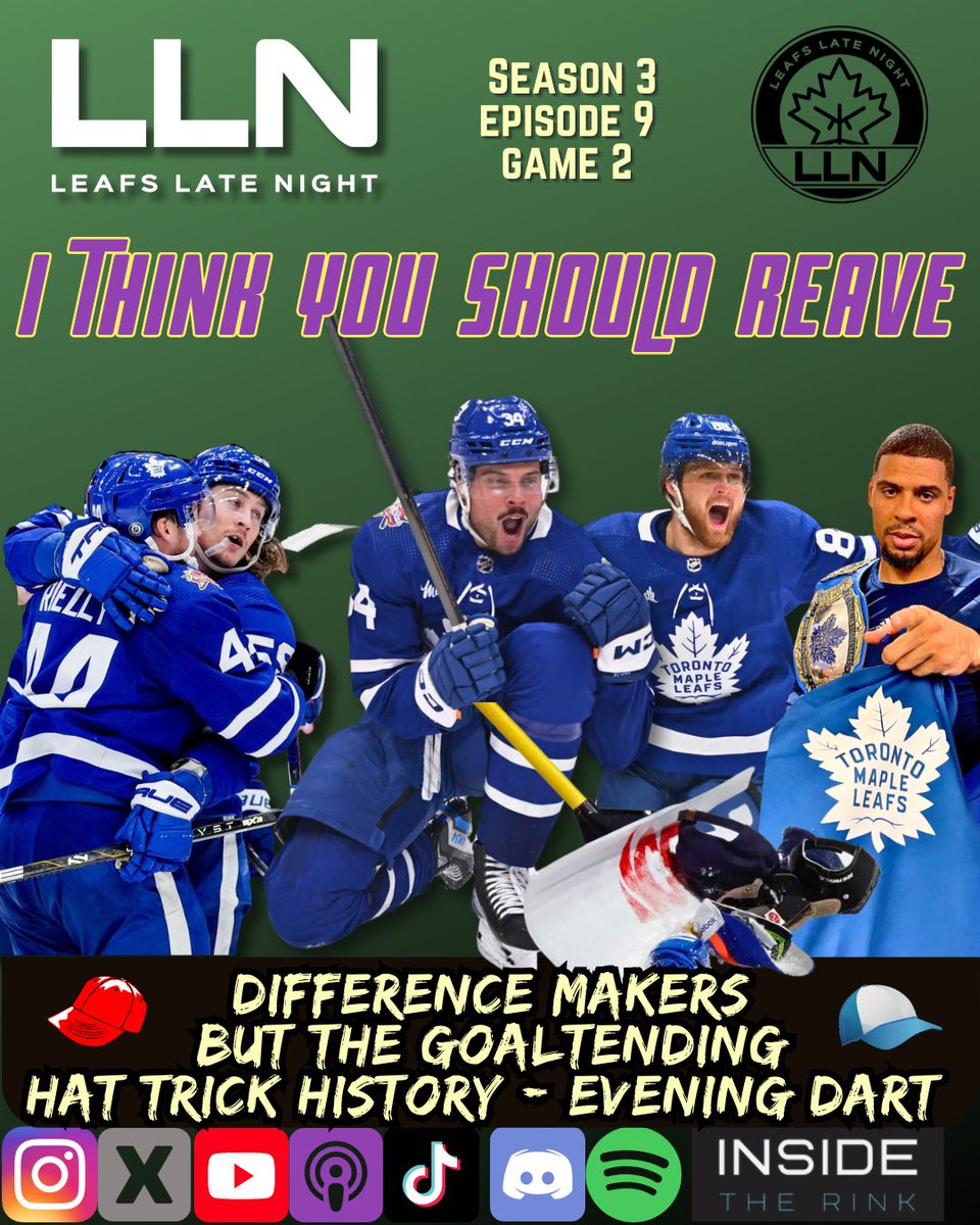FanalystSteph's tweet photo. 🚨Last nights latest! Game 2: we got you covered! Available on all platforms
#leafsforever #NHL #leafsnation #minwild #hockeypodcast #leafswin https://t.co/D0dIvmwjwC