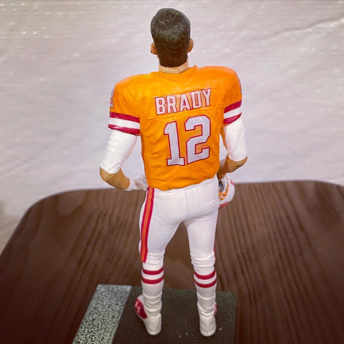 mattkemm's tweet photo. Seeing the @Buccaneers game reminds me when I did this Creamsicle Brady #Buccaneers #TompaBay #TB12 https://t.co/rOmpd0bwCx