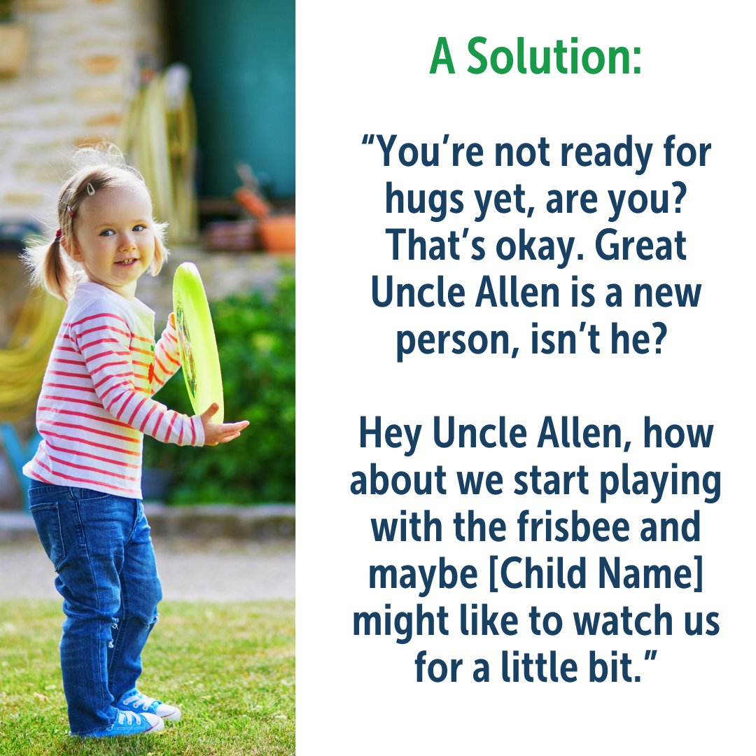 Consent is for everyone, including toddlers. Whether a high five, a handshake, or a hug the idea that your body belongs to you and you're in charge of it is an empowering message that helps children protect themselves from unwanted touch. More on consent: bit.ly/3QdAc3W