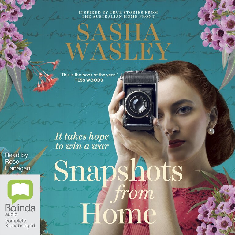 Drawn from the true stories of Australians during WWI, Snapshots from Home is a small town Australian historic fiction at its best, from the author of Spring Clean for the Peach Queen.

#bolinda #audiobook #listeninglist 
 <a href="/PanteraPress/">Pantera Press</a> <a href="/SDWasleyAuthor/">Sasha Wasley</a>
