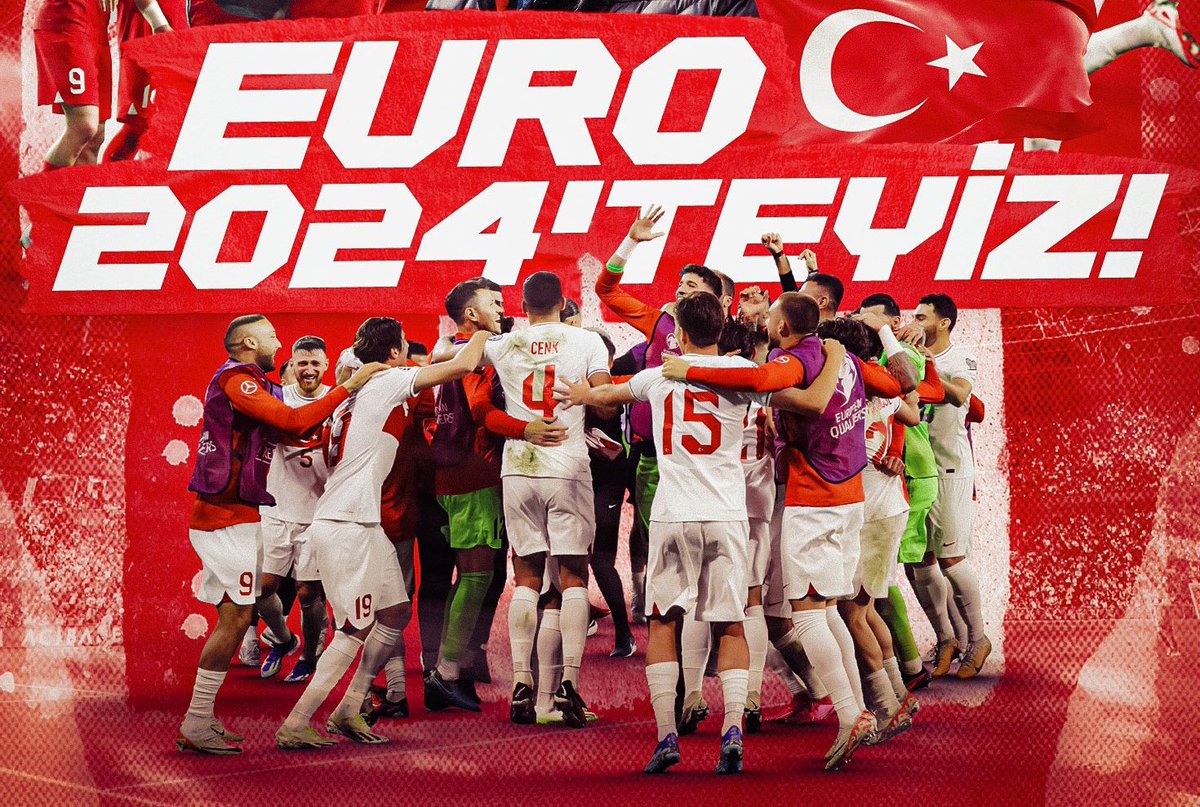Bize heryer Türkiye 🇹🇷 Tebrikler #BizimCocuklar Milli takımımız EURO 2024’te. Bekle bizi Almanya. #EURO2024 #TURvLVA