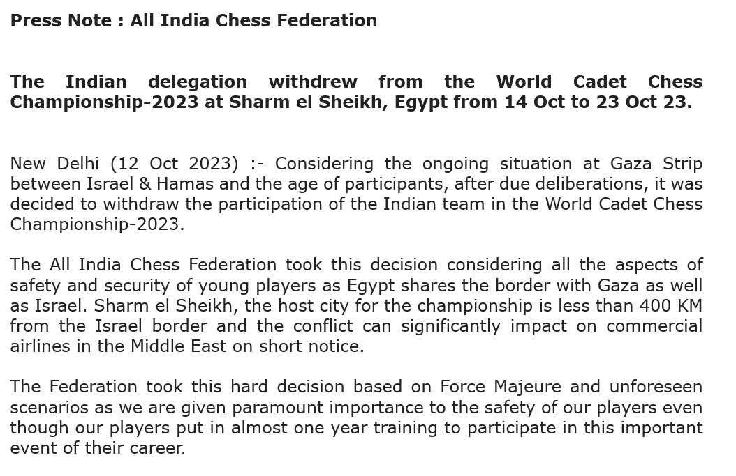 ChessBase India - 23 players made a perfect start 3/3 at
