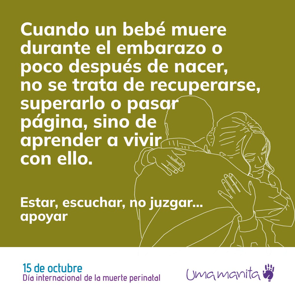 Tras la muerte de un bebé durante el embarazo o poco después de nacer, la comprensión y apoyo del entorno social es clave para un proceso de duelo saludable.

👉👉 tinyurl.com/3dasxp4b

#dueloperinatal
#muerteperinatal
#duelogestacional
#dueloneonatal
#NacisteYTeRecuerdo