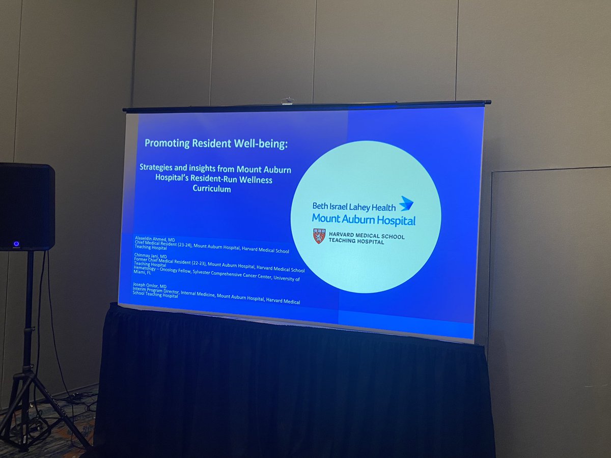 Jani_Chinmay's tweet photo. Resident Wellbeing is an essential aspect in training. Had an opportunity to present along with my colleagues our #Wellness #Curriculum for the residents and trainees at #APDIMFall23 meeting @AAIMOnline #MedEd @MAHIMRes @harvardmed @SylvesterCancer @HemOncMiami https://t.co/e2b6gNyMV8