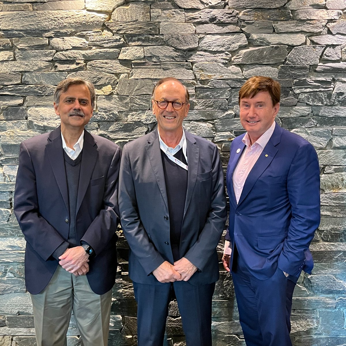 #Bone would like to announce that Sundeep Khosla will pass the torch onto Peter Ebeling who will join us as Editor-in-Chief in January 2024 Both had the opportunity to meet with founding editor Roland Baron at this year's #ASBMR conference in #Vancouver, Canada