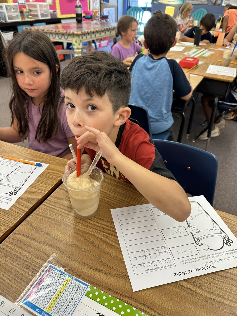 Solids, Liquids, and Gases never tasted so good!!!! #Matter
#soaron
#secondgraderocks