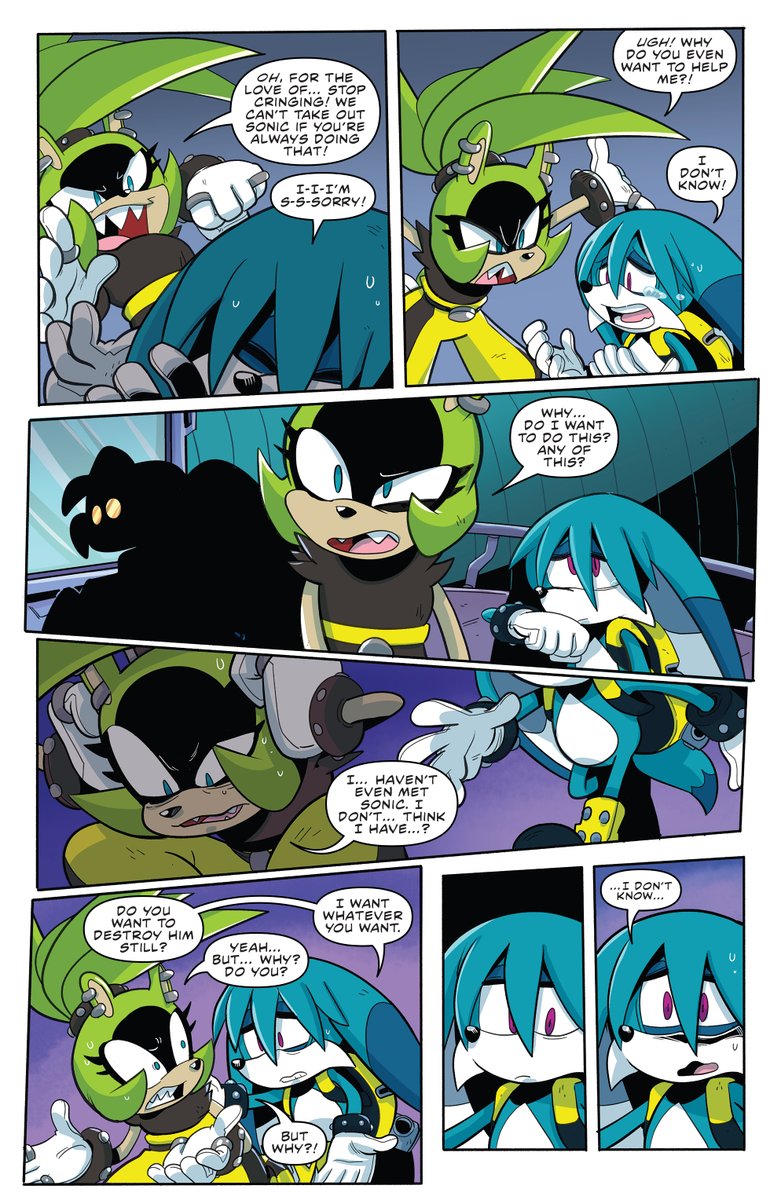 STHComicsIDW's tweet photo. From Sonic the Hedgehog: Imposter Syndrome issue 1 https://t.co/bQGHw6BEzc