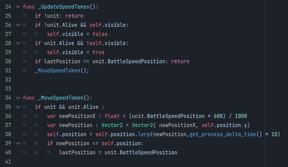 Amcaricola's tweet photo. So..  La barra de velocidad esta agregada y funcional... aunque  de momento solo son puntos negros, allí van unos Tokens referentes al personaje. #GodotEngine #Godot #TurnBase con un poco de código también para darle color :) #Dearus https://t.co/rwjzG1J9r0