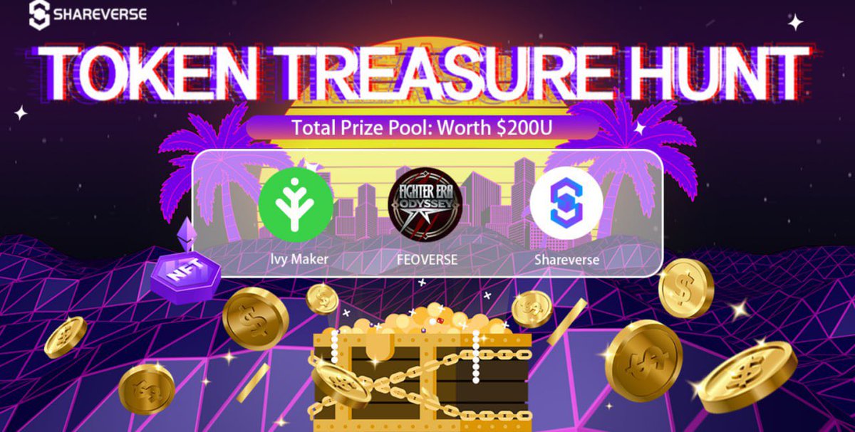 🎉コラボイベントお知らせ🎉 
🎁BUSD+Mai NFT(0.1eth ）+Shareverse 20WL
1️⃣FL
@IvyMakerEN
@FEOVERSE 
@shareverse_
2️⃣ ✅ Join 
discord.gg/m4DrxYbjAd
discord.gg/feoverse
      ✅Join
t.me/ivymarket
t.me/Shareverse_io
🗓️10/16-10/19
#NFTCommunity #NFTJP#NFTGiveaway