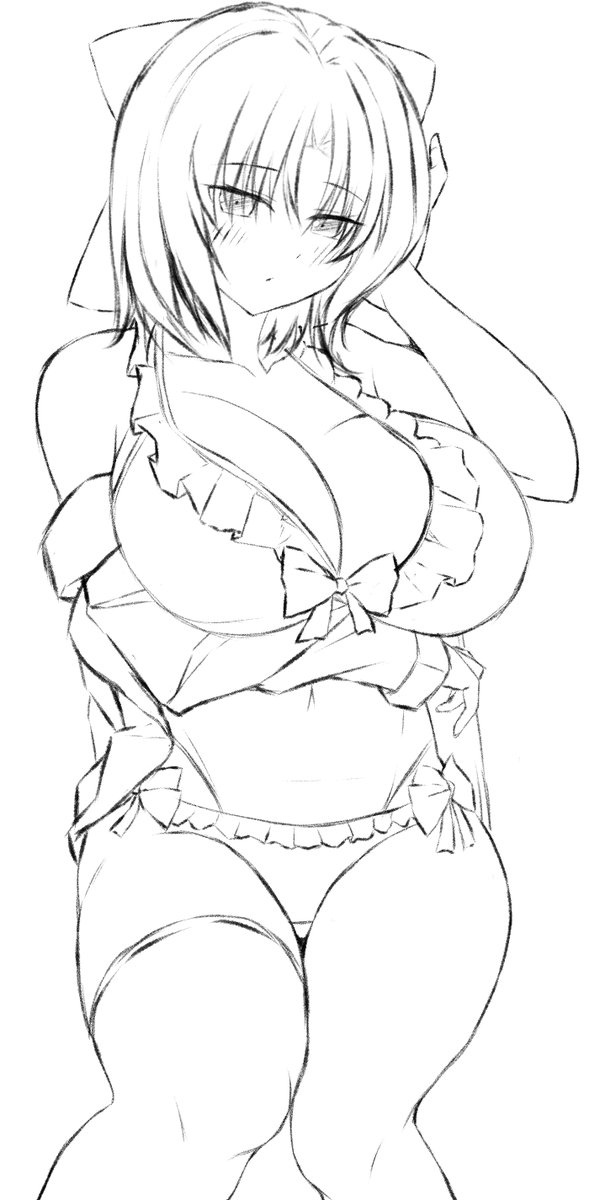 水着雪泉ちゃんラフ👙🥳 