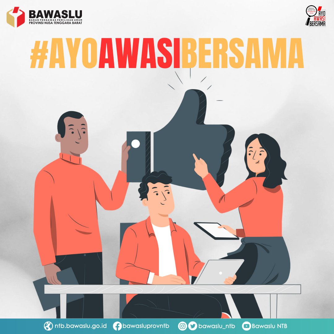 Halo Sahabat Bawaslu!

Saat ini KPU dan Bawaslu tengah bekerja untuk menyiapkan dan mengawasi penyusunan Daftar Calon Tetap (DCT). Yuk cermatin jadwal sub-tahapannya agar Sahabat Bawaslu juga bisa ikut mengawasi!

#AyoAwasiBersama