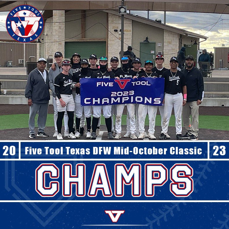 ✭Five Tool Texas✭ (@fivetooltexas) on Twitter photo 🏆CHAMPIONS🏆
Congrats to <a href="/FWCats_Kirby/">Ft. Worth Cats Baseball Club</a> Black on winning the 16U Division of the <a href="/FiveTool/">Five Tool Baseball</a> Texas DFW Mid-October Classic!
#WatchEm 🏆CHAMPIONS🏆
Congrats to <a href="/FWCats_Kirby/">Ft. Worth Cats Baseball Club</a> Black on winning the 16U Division of the <a href="/FiveTool/">Five Tool Baseball</a> Texas DFW Mid-October Classic!
#WatchEm