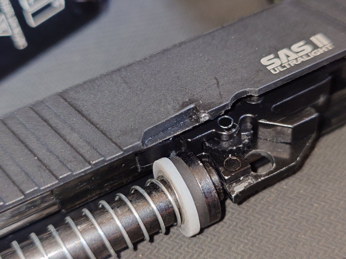 riaceria_ezweb's tweet photo. #SAS2
スライド破損対策でバッファー追加
あとノッチ欠け防止でピン埋込
これで一応は安心して使えますかね? https://t.co/NQSrfBZQss