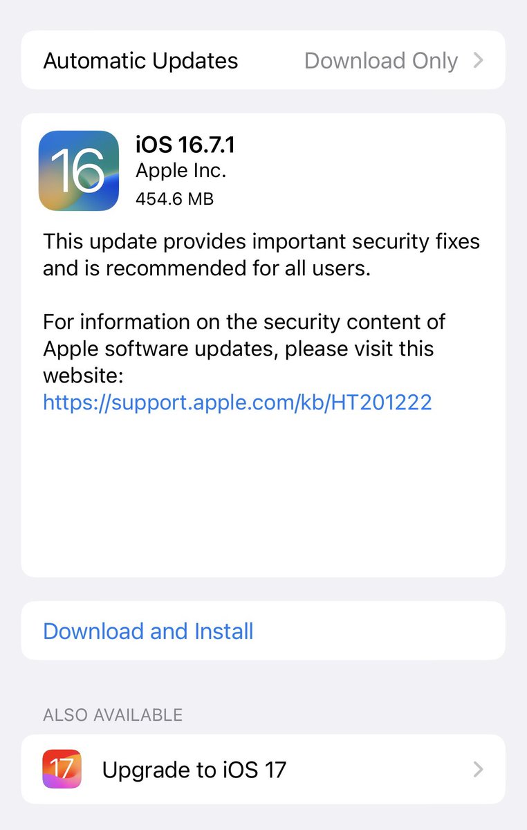 sGeekBlog's tweet image. Недавно вышедшая #iOS16.7.1. рекомендуется мной к установке. Что же касается #iOS17, то если у вас #iPhone12/#iPhone12Pro и выше, то можно в принципе устанавливать, однако я бы подождал ещё до ноября или как-то так, чтобы пофиксили самые бесящие баги. Я пока не устанавливал новые…