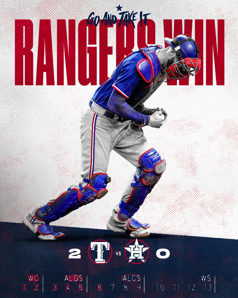 Rangers's tweet image. Game 1 statement. #GoAndTakeIt