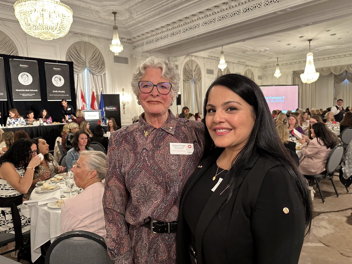 RajanJSaw's tweet photo. So proud to attend such an incredible event with my colleague @tanya_fir and along with so many trail-blazing women at today’s F5F Pink Tea in Calgary!
#Alberta #F5F #women #PersonsCase #inspirational #trailblazers https://t.co/bMcEHkWPf1