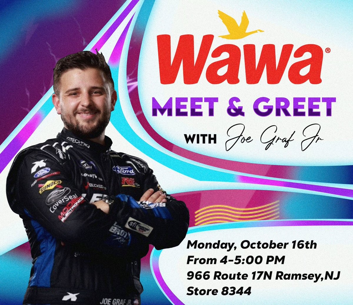 Come hangout with me at the @Wawa in Ramsey, NJ, tomorrow from 4pm-5pm!!