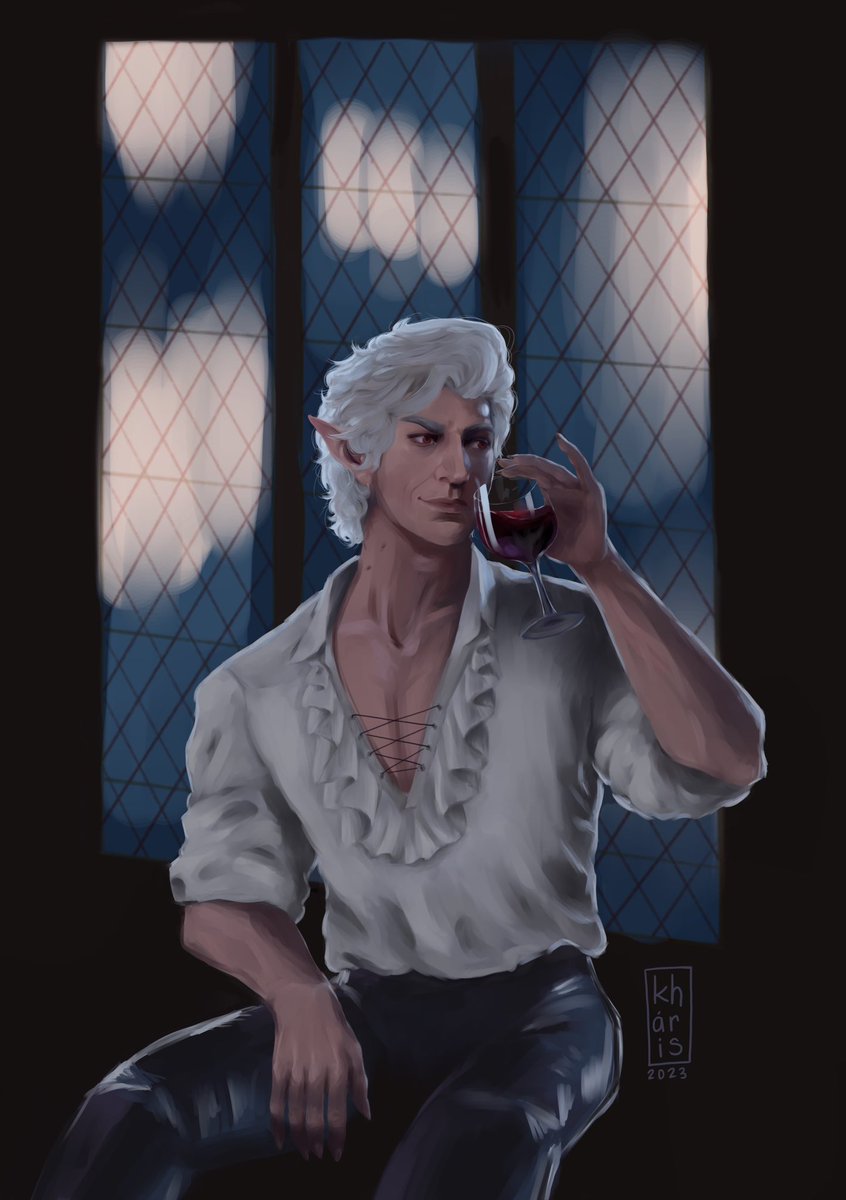 “And I wish I was drinking out of the skull of everyone who’s ever wronged me. Life is tough.” 

#Astarion #BaldursGate3 #BG3