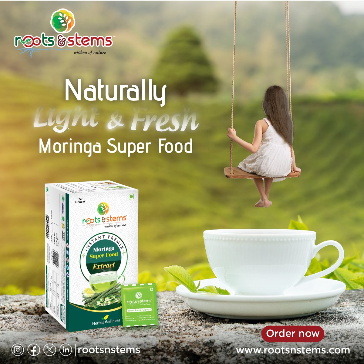 rootsNstems_'s tweet image. Sipping on the green goodness of Moringa herbal tea. A cup of health and vitality in every sip! 🍵💚 

To order online
Log on to rootsnstems.com

#MoringaTea #HerbalTeaLove
#InstantMix 
#HealthyLiving 
#rootsnstems