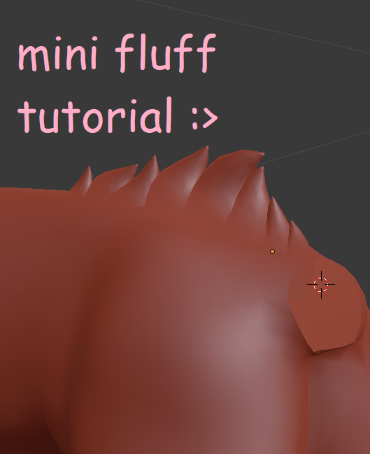 how to make uv-mapped, almost seamless fluff, since i've seen people ask