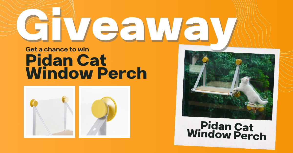 ThatGadgetUser's tweet image. Gadget User has teamed up with Pidan to giveaway 3 Pidan Cat Window Perch!

Join Here: gleam.io/kJQGm/pidan-ca…