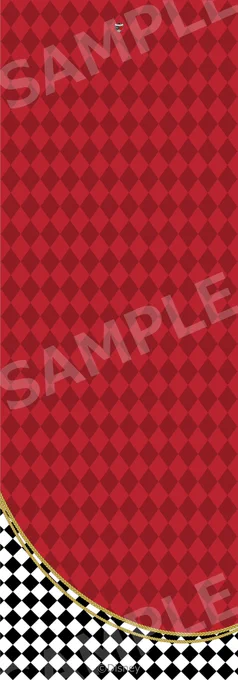 ハーツラビュル  どこか不思議でポップな雰囲気を出しつつも 全体的に上品にまとめたハーツラビュルらしいデザイン。 2種類のチェックと境目にレイアウトされた飾緒イメージのラインは、赤のペンキがもったりと重なるようなレイヤー感を演出します。