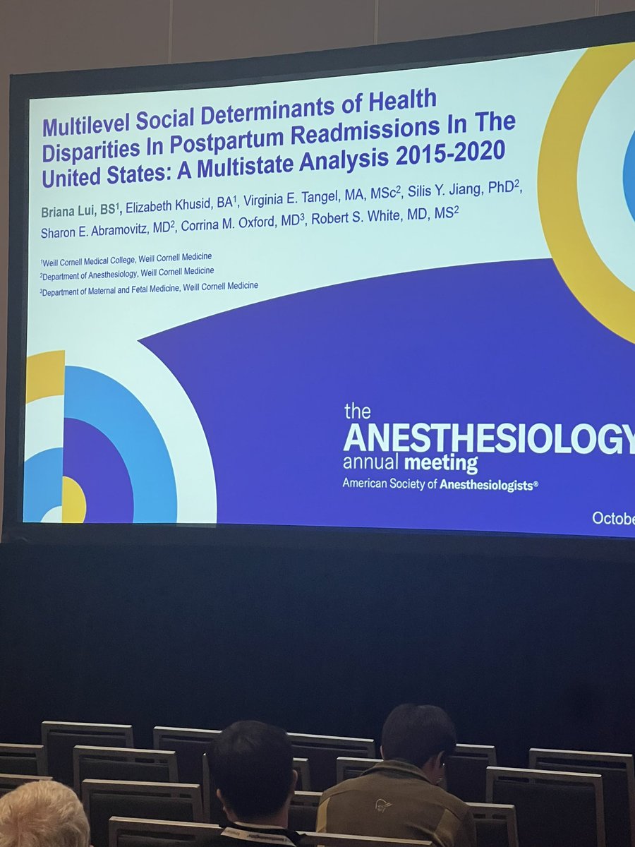RobertWhiteMD's tweet photo. Congratulations to @WeillCornell @WCMAnesthesia medical student @BrianaLui for her excellent presentation (top 6 abstract) on OB readmissions. Great work looking forward to published paper https://t.co/yaBbhOu2Ar