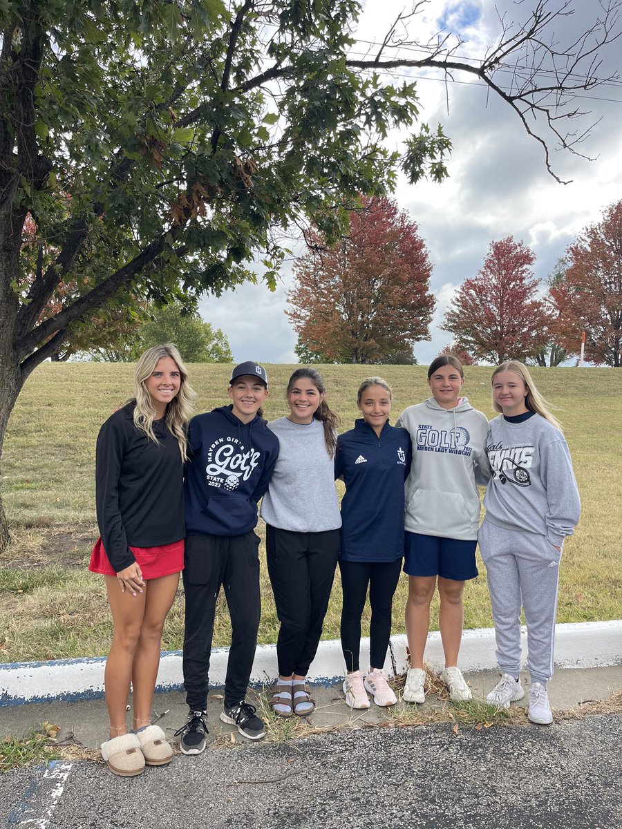 HHSwomens_golf's tweet photo. Practice round in the books. Tomorrow is game day. #4AState https://t.co/b4lKsbols4