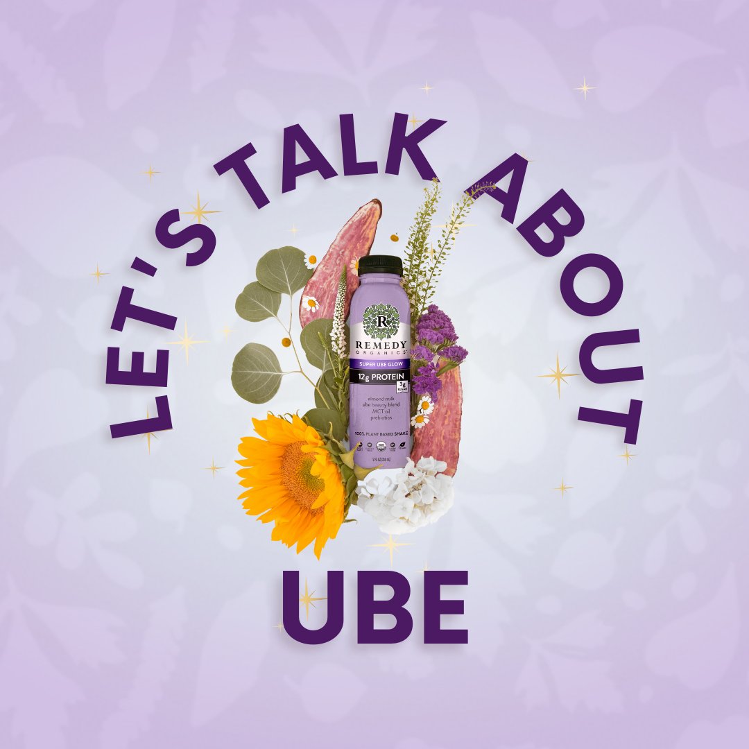 RemedyOrganics's tweet photo. We just released our newest Wellness Shake, Super Ube Glow! 💜✨️ But what IS ube? Let's talk about it! https://t.co/xRg1Gkk6dE