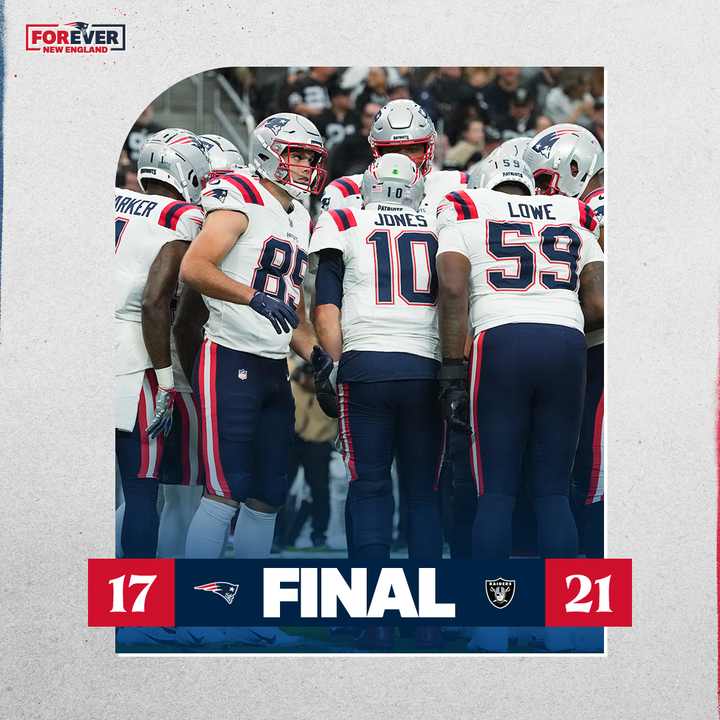 Patriots's tweet image. Final from Las Vegas.