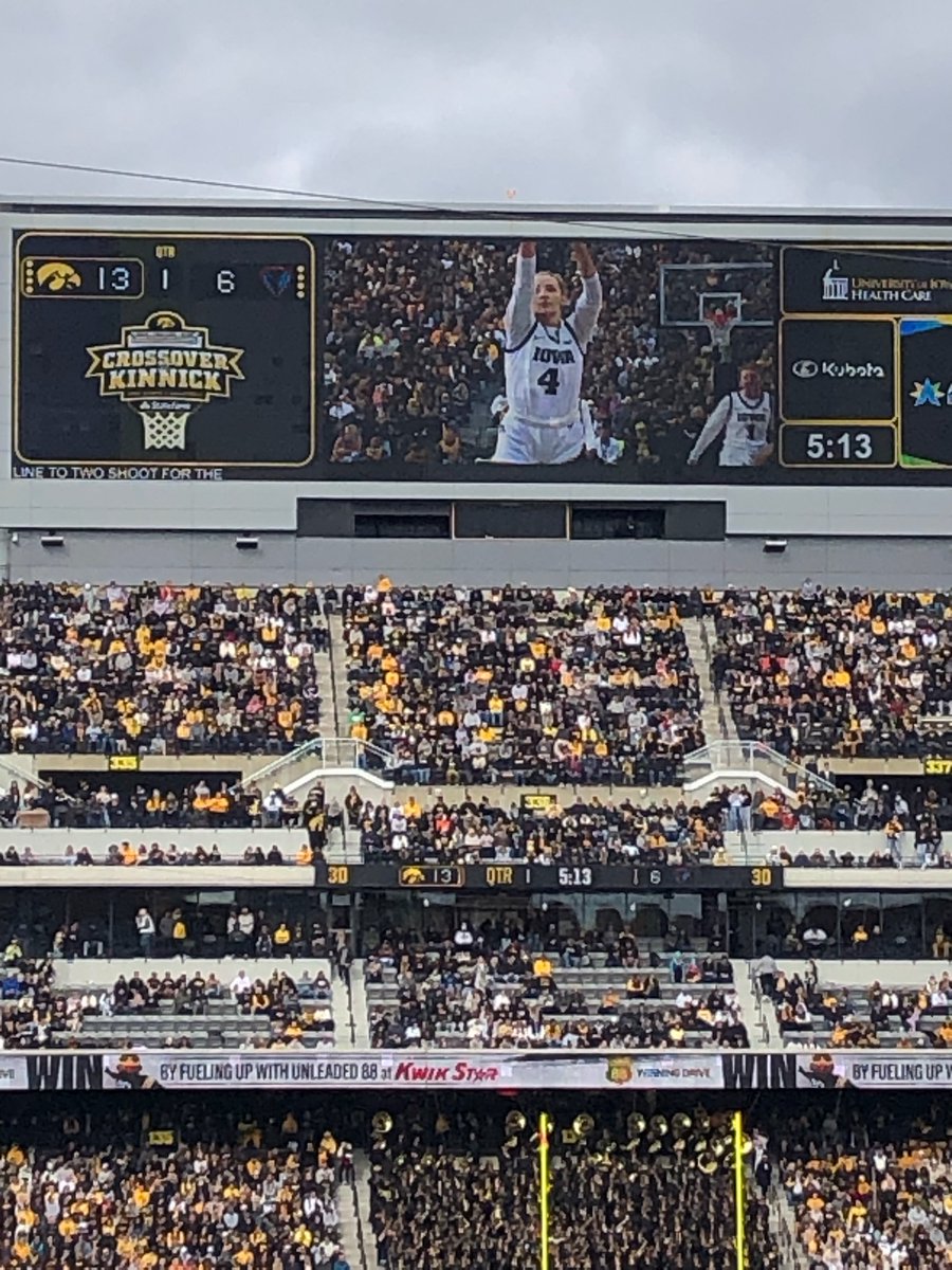 How many people have driven through the NW parts of Sycamore and seen @KylieFeuerbach shooting free throws outside? Looks like she has not lost her form!  Welcome back Kylie! #HailSycamore <a href="/IowaWBB/">Iowa Women's Basketball</a>
