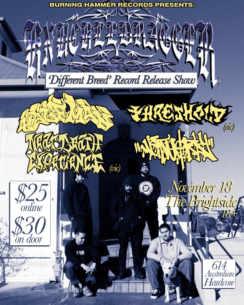 burninghammerr's tweet photo. ‘Dust’ - Knuckledragger’s new single from the ‘Different Breed…’ LP is out now

The record is out Oct 30 through Burning Hammer Records - Pre-orders and tickets for the record release show on Saturday, November 18 available at https://t.co/5LnnLQPSrL https://t.co/loi3EuiEah